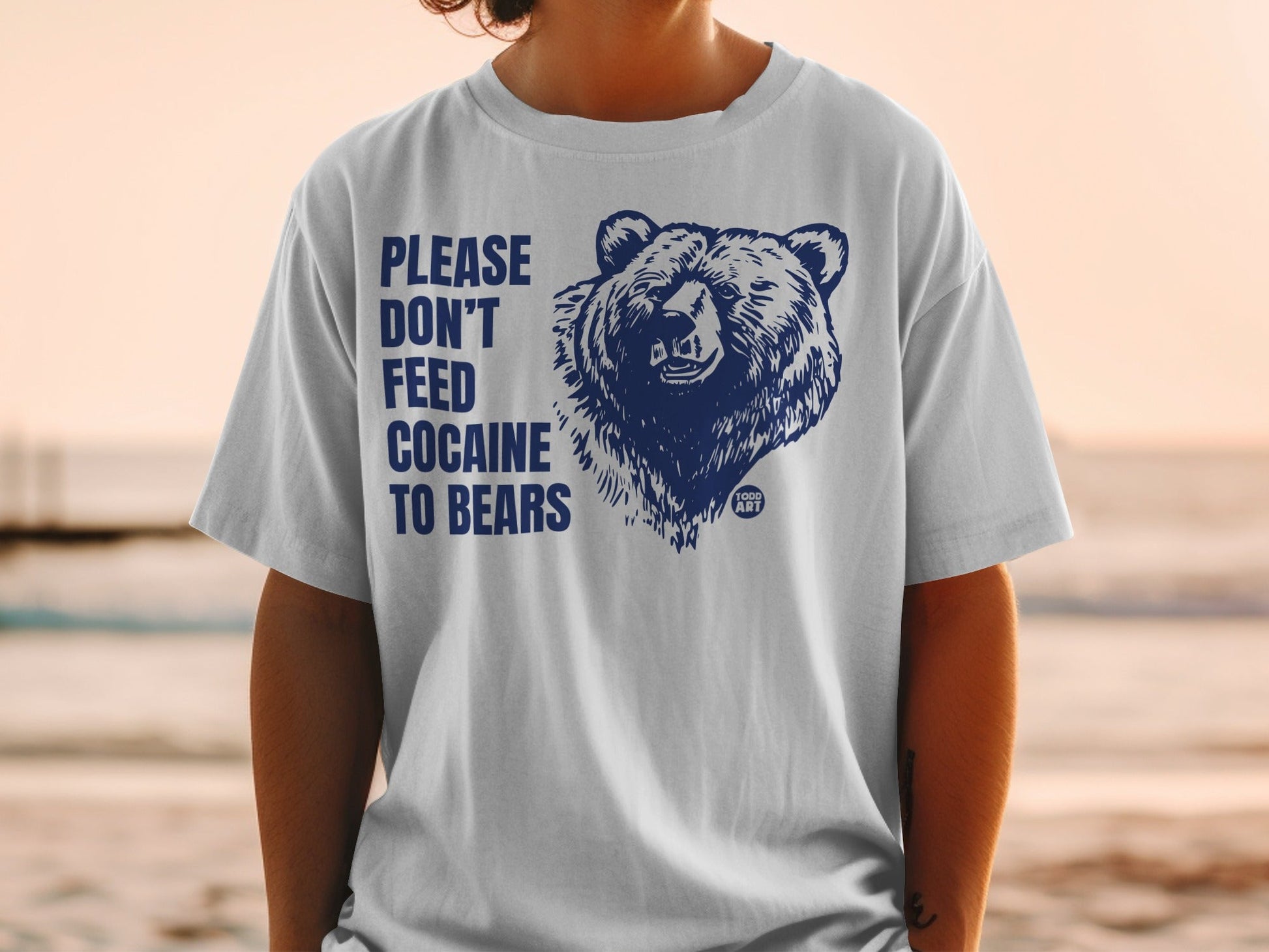 Please Don't Feed Cocaine to Bears Graphic Tee