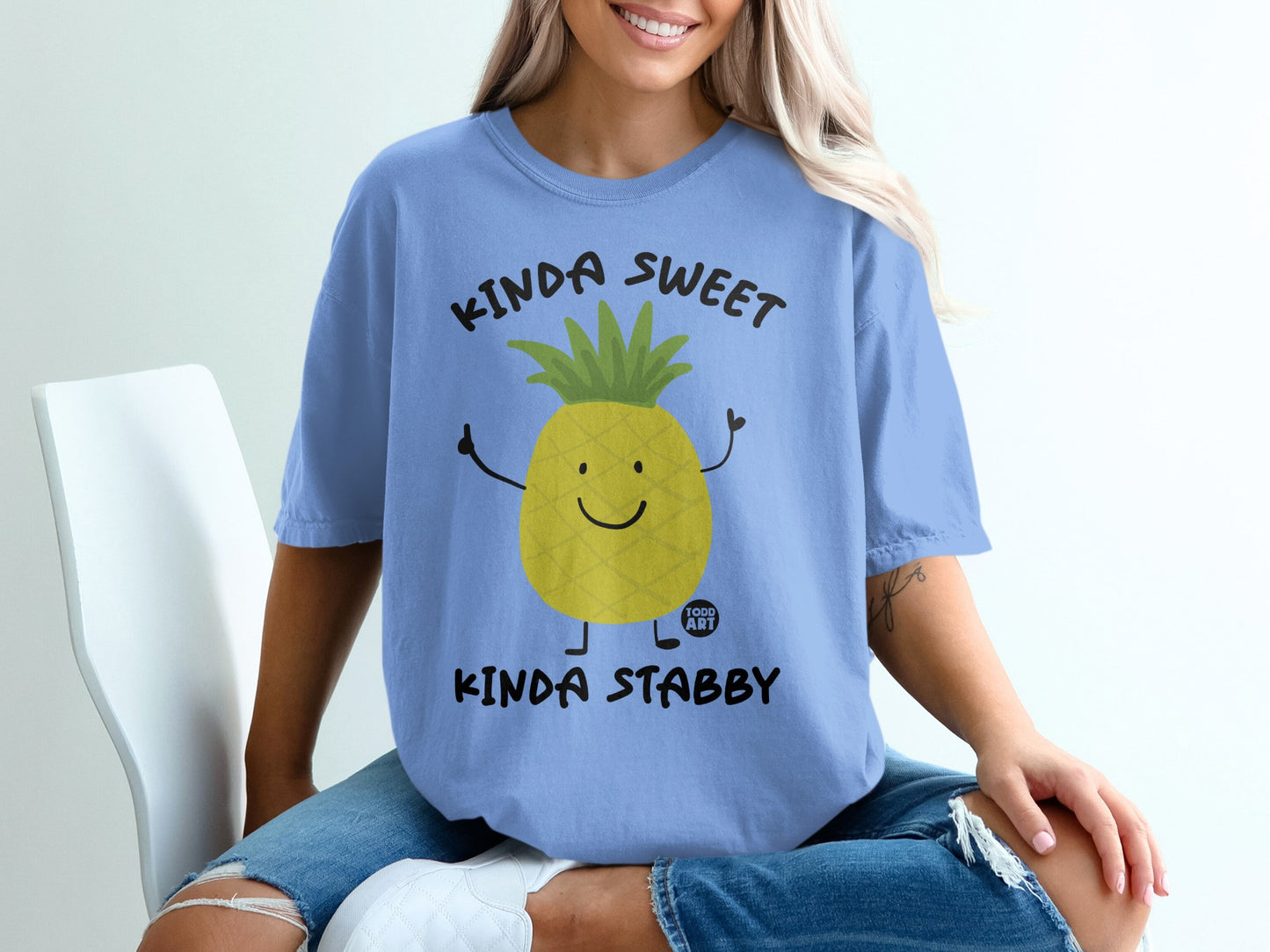 KINDA SWEET KINDA STABBY Pineapple Funny Design product type