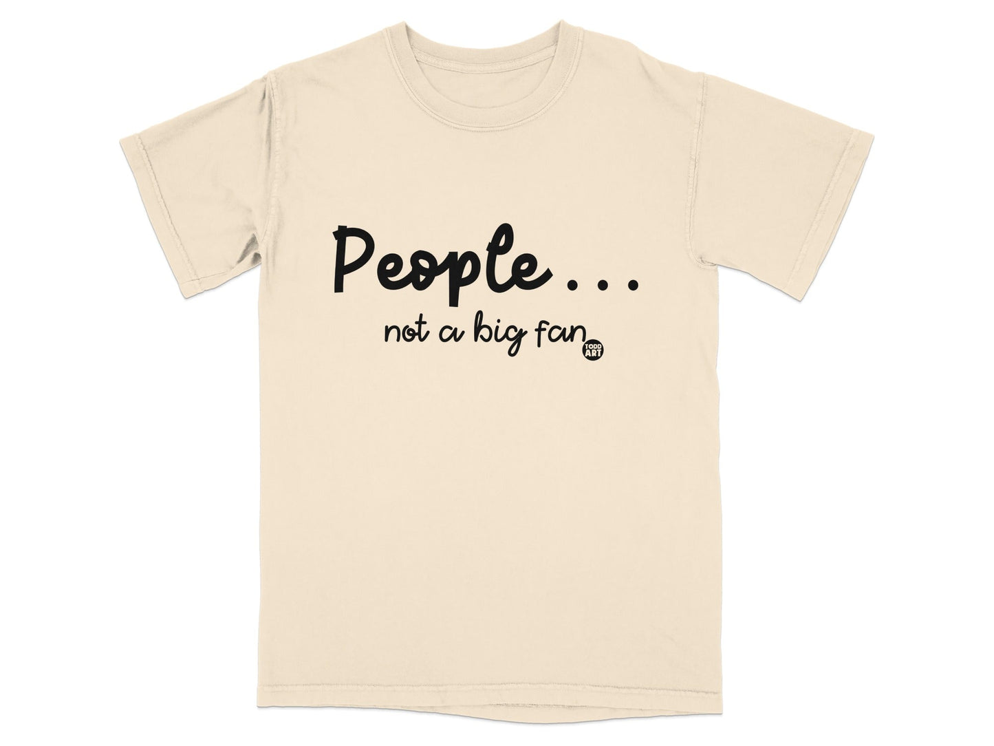 People Not a Big Fan T-Shirt with Icon Graphic