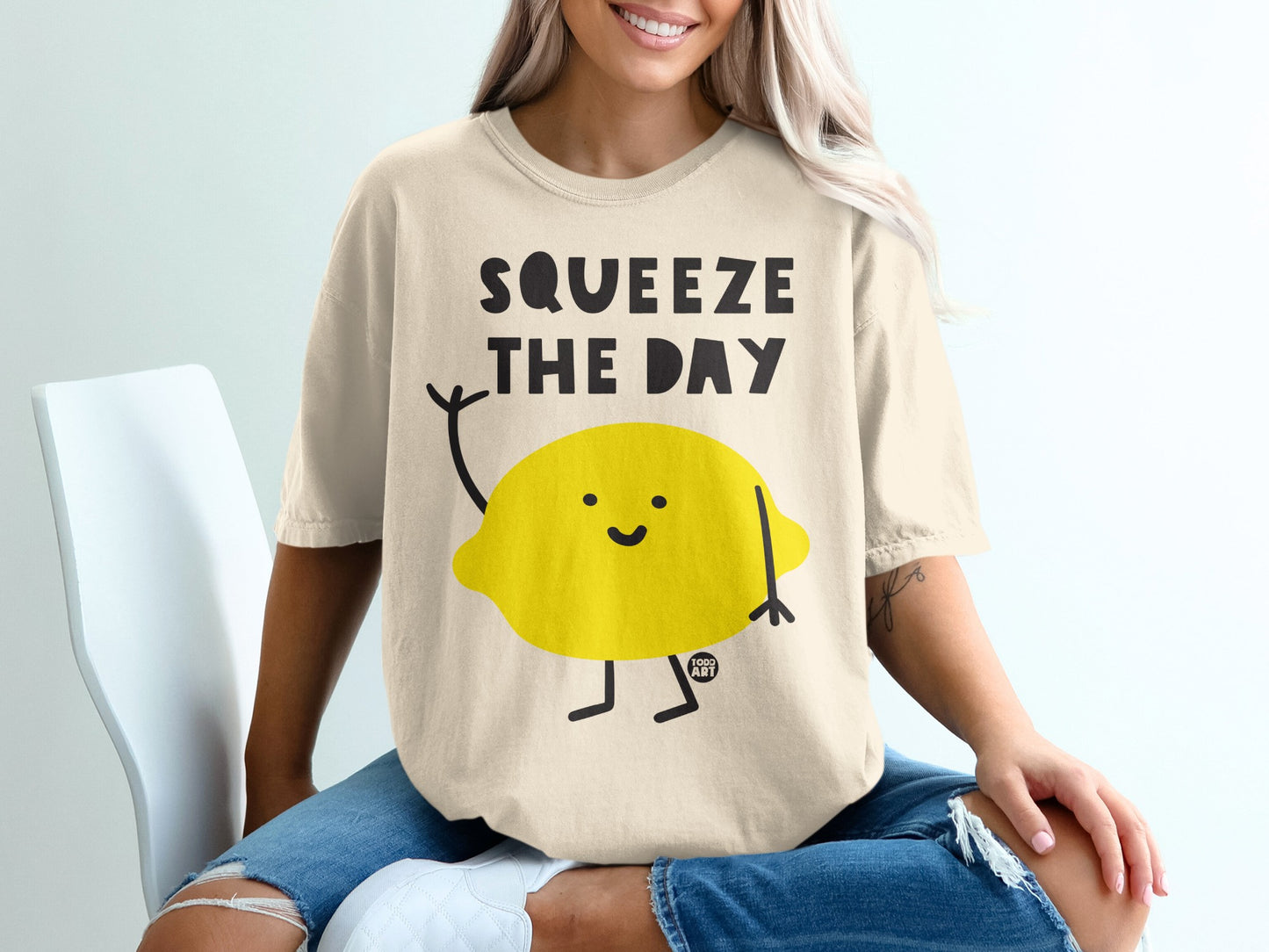 Happy Lemon SQUEEZE THE DAY Quote product type