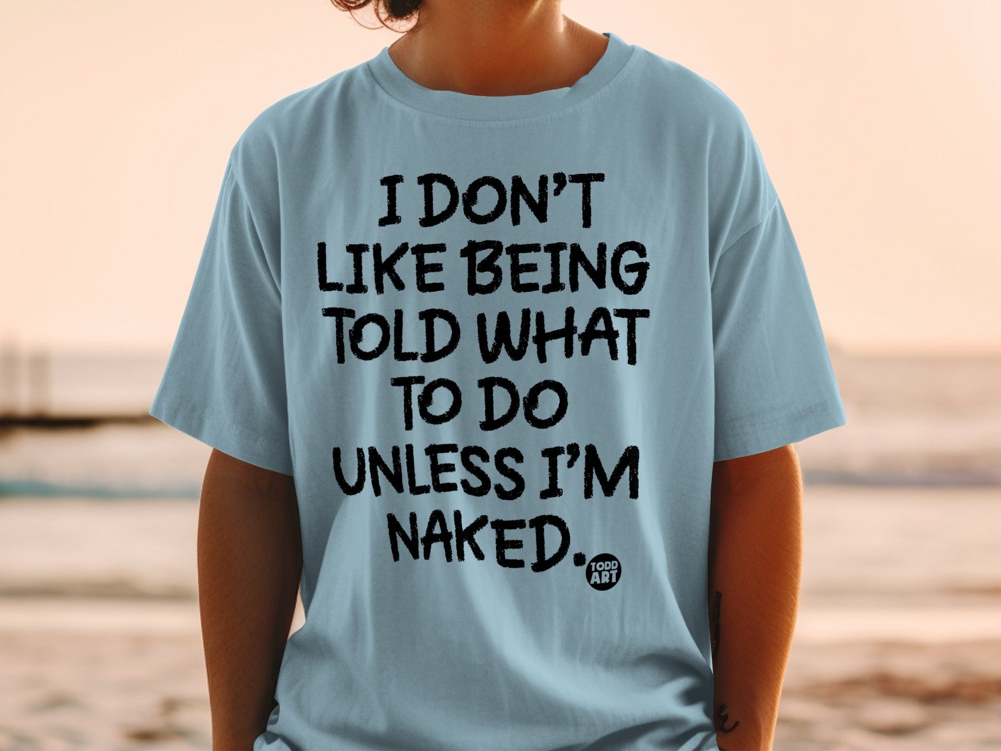 Funny Statement 'I Don't Like Being Told What To Do' Shirt