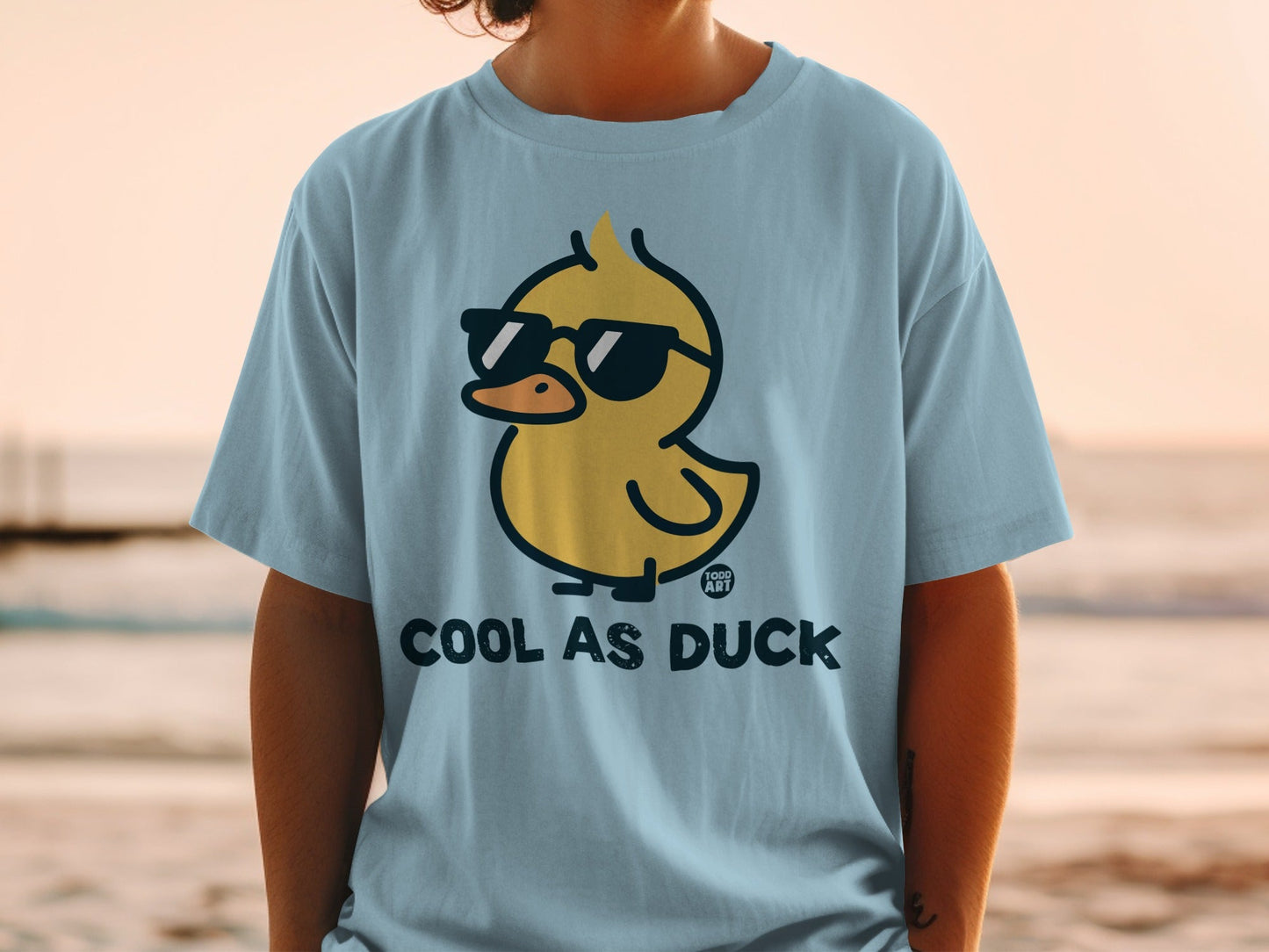 Cool As Duck Graphic Tee Shirt Fun Duck Design