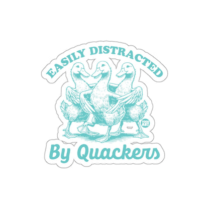 Easily Distracted By Quackers Sticker Product