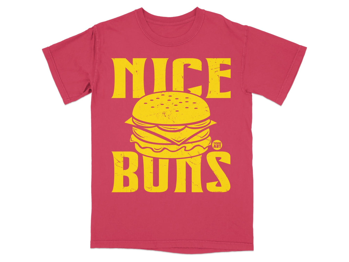 Nice Buns Graphic Tee Funny Retro Burger Shirt
