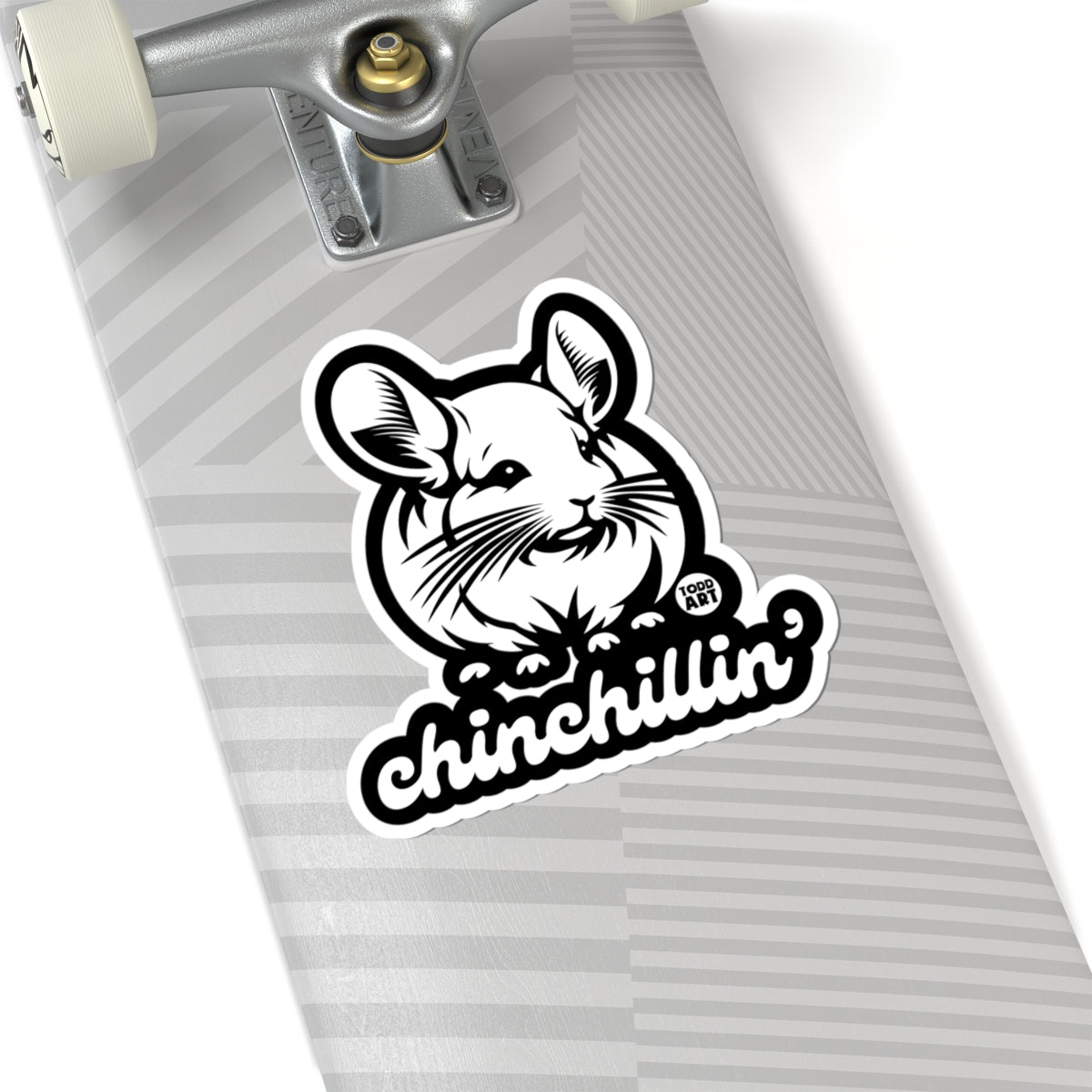 Chinchillin Todd Art Sticker