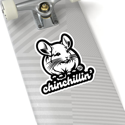 Chinchillin Todd Art Sticker