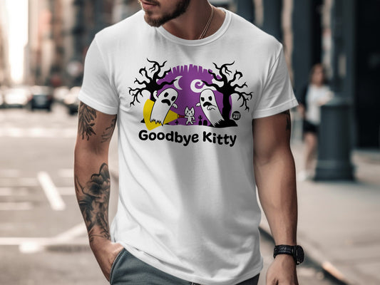 Goodbye Kitty Ghosts Halloween TShirt