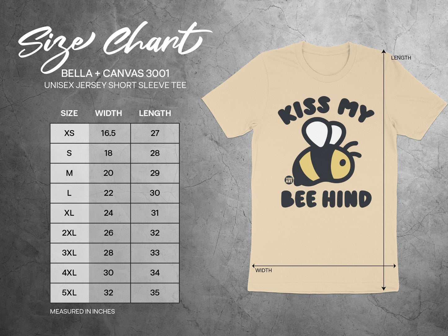 Kiss My Bee Hind Unisex Jersey Short Sleeve Tee