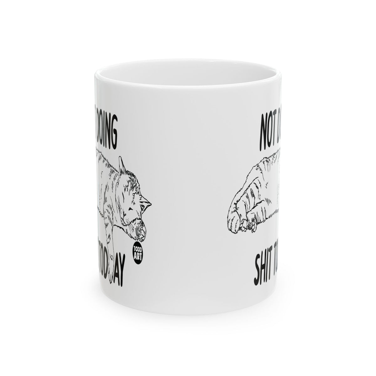 Resting Cat Todd Art Mug
