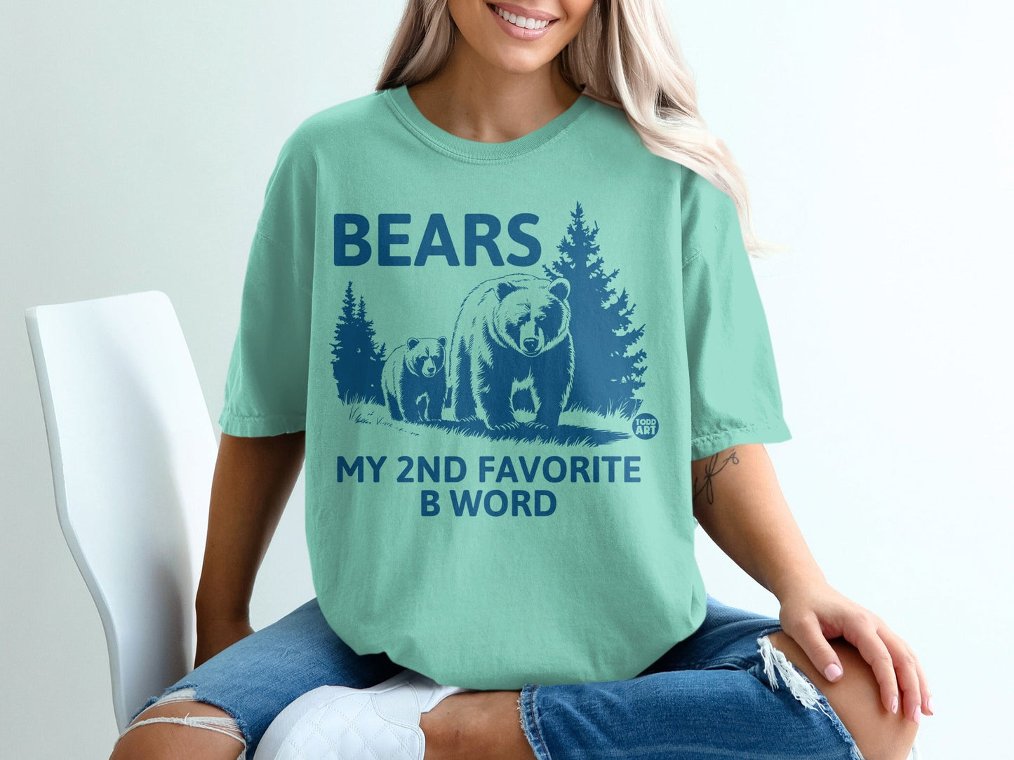 BEARS My 2nd Favorite B Word Funny Graphic T-Shirt