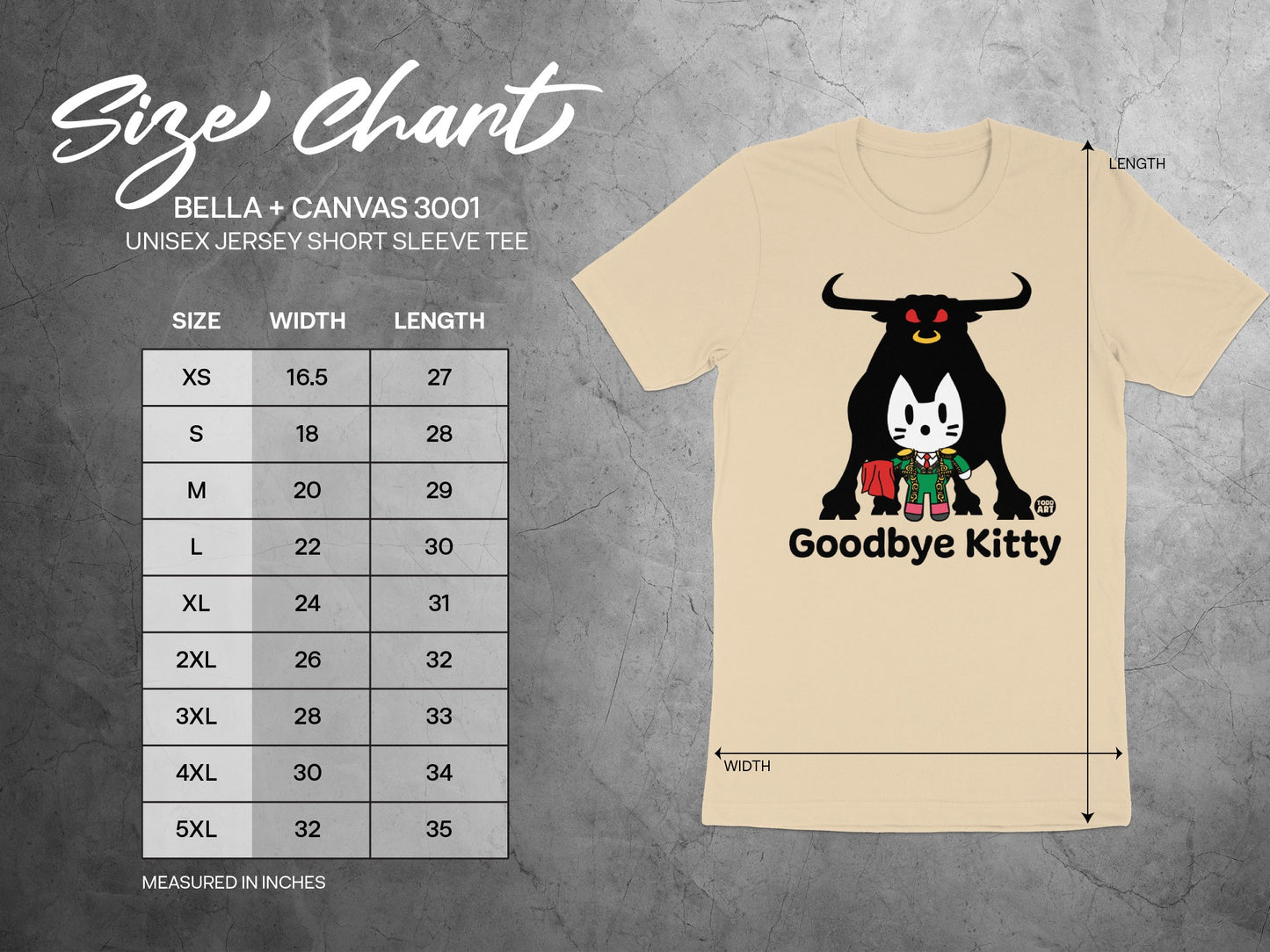 Goodbye Kitty Graphic Unisex Jersey Short Sleeve Tee