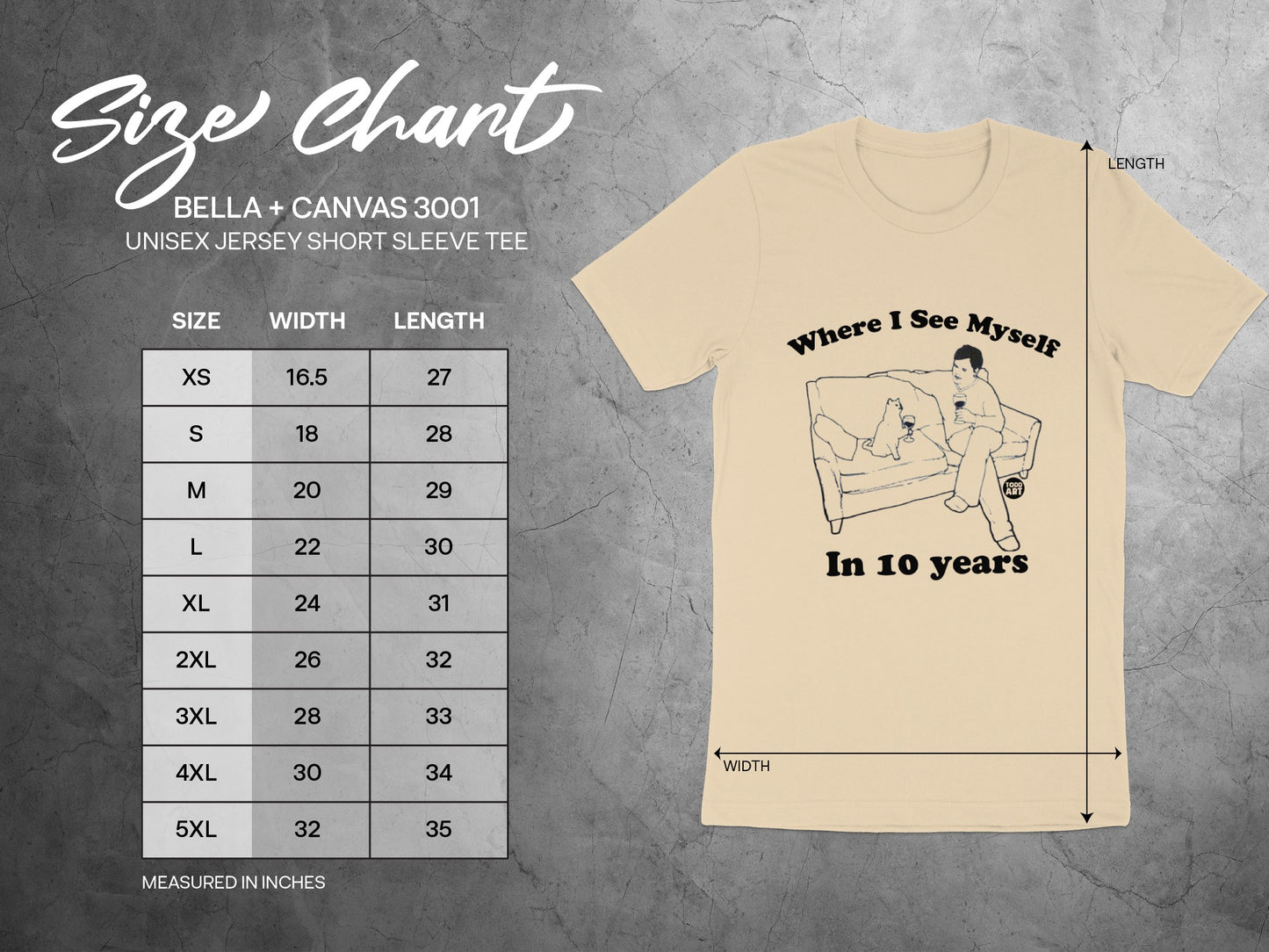 Where I See Myself In 10 Years Unisex Jersey Tee