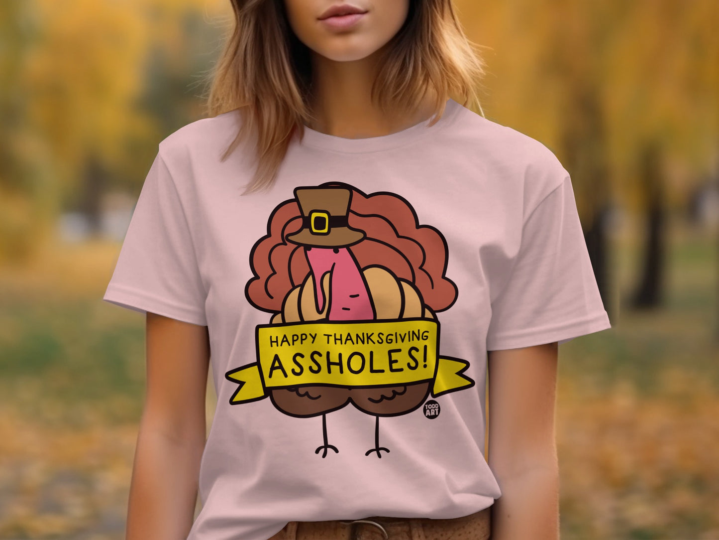 Funny Happy Thanksgiving Turkey Graphic Shirt