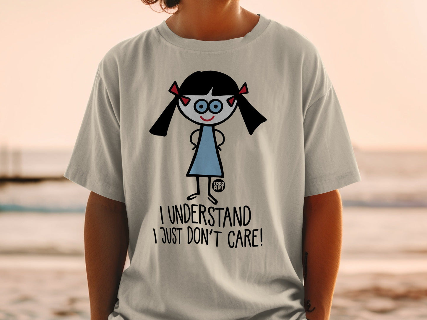 I Understand I Just Don't Care Funny Graphic T-Shirt