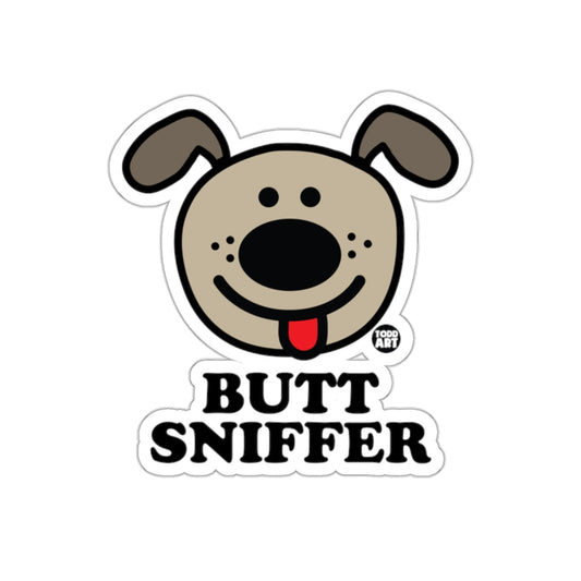 Cute Dog Butt Sniffer Fun Sticker For Pet Lovers