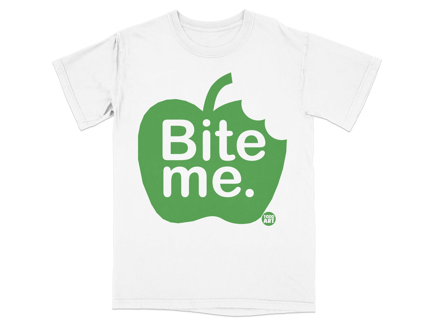 Striking Green Apple Bite Me Message Artwork product type