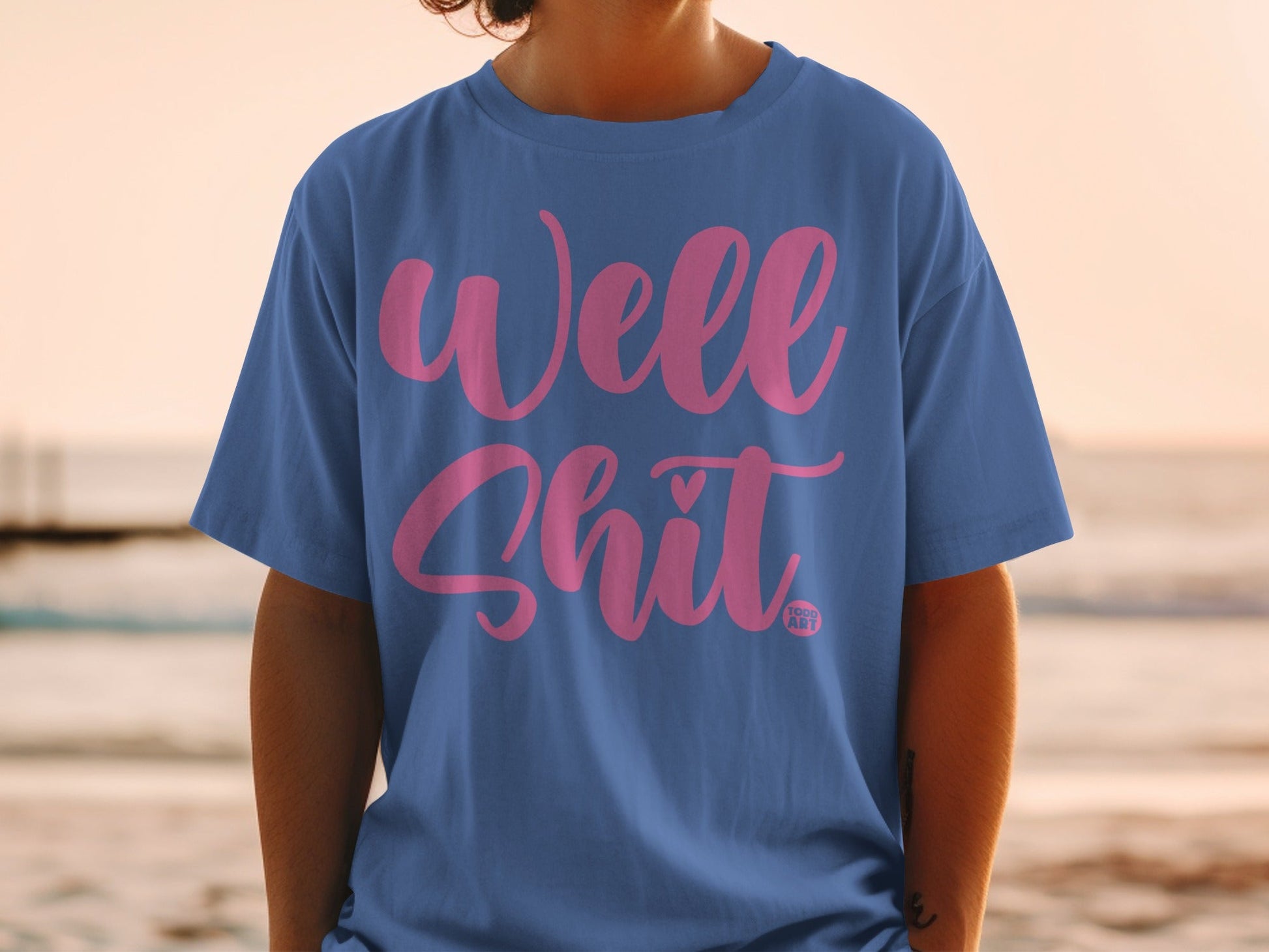 Well Shit Fun Graphic Statement T-shirt