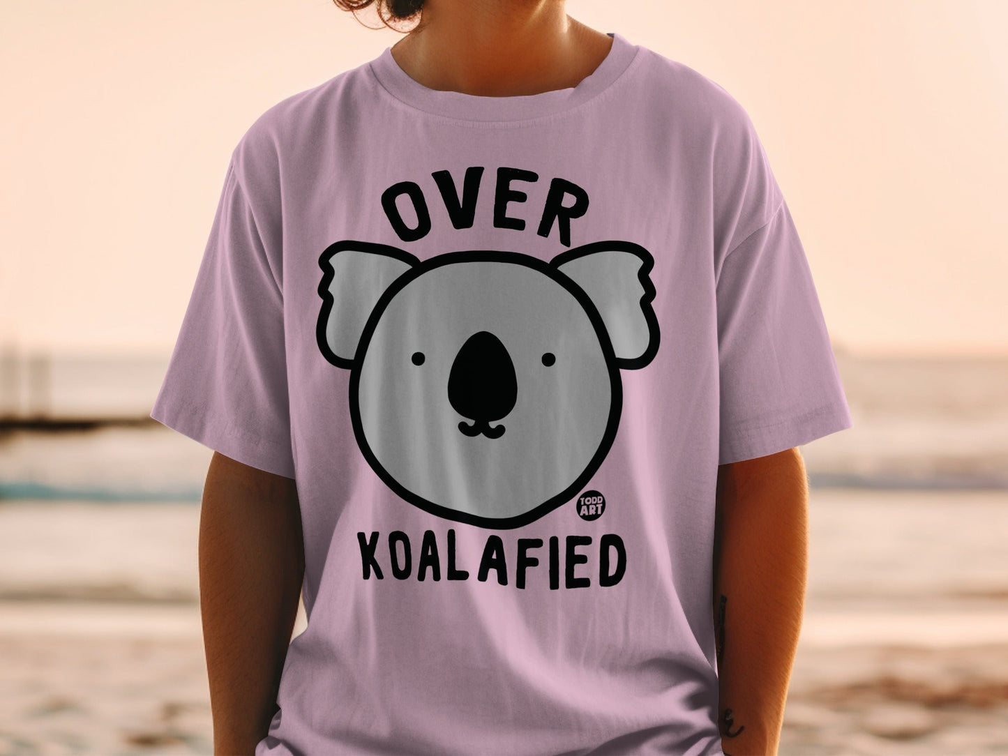 Over Koalafied Cute Koala Graphic T-Shirt for Fun Style
