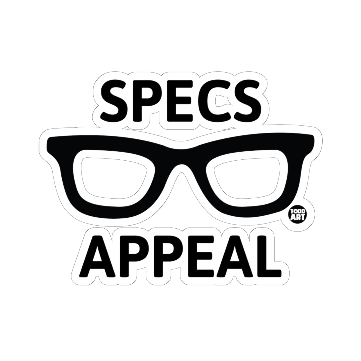 Specs AppealTodd Art Sticker
