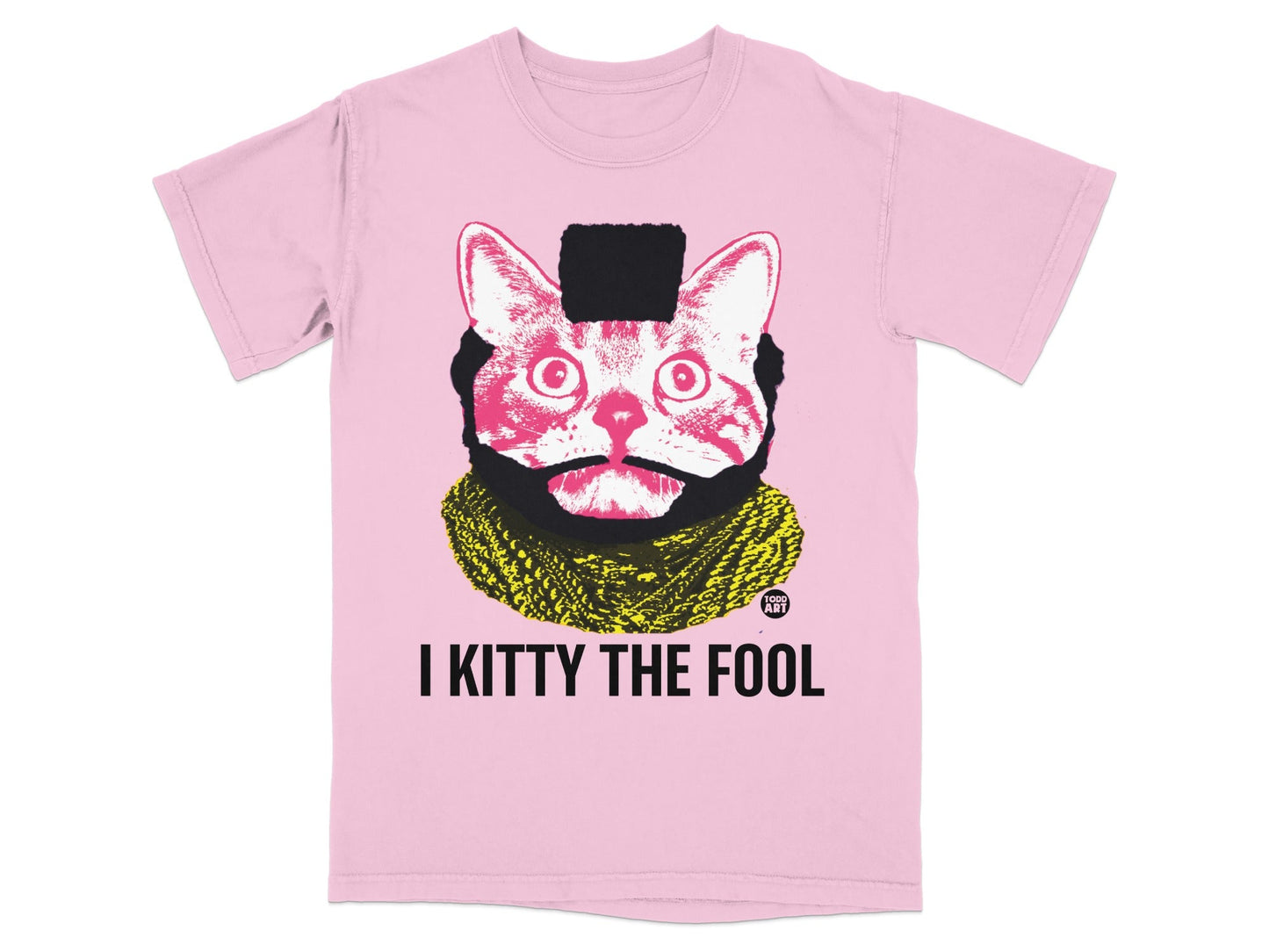 I Kitty The Fool Graphic Pink T-Shirt