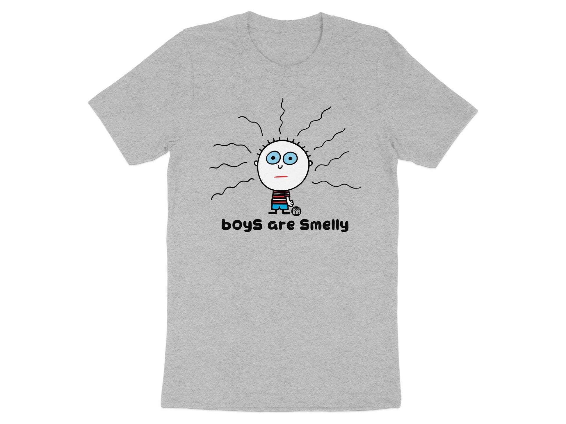 Boys Are Smelly Graphic Tee Fun Casual Shirt