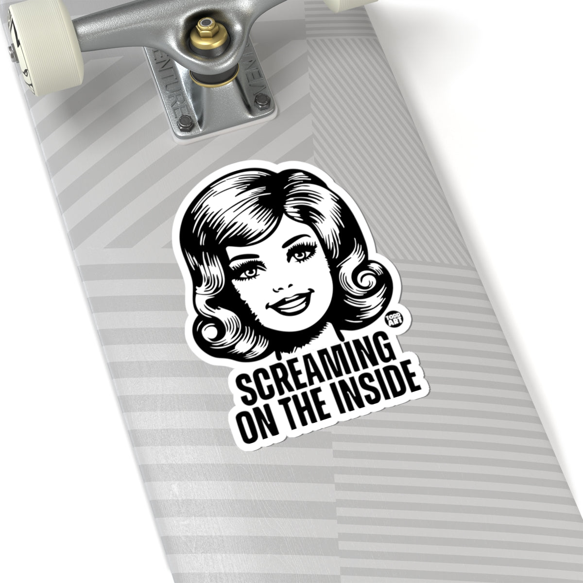 Silent Suffering Todd Art Sticker