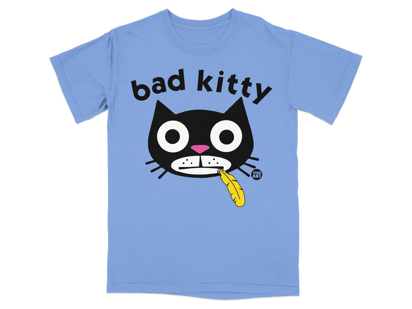 Bad Kitty Todd Art Graphic T-shirt