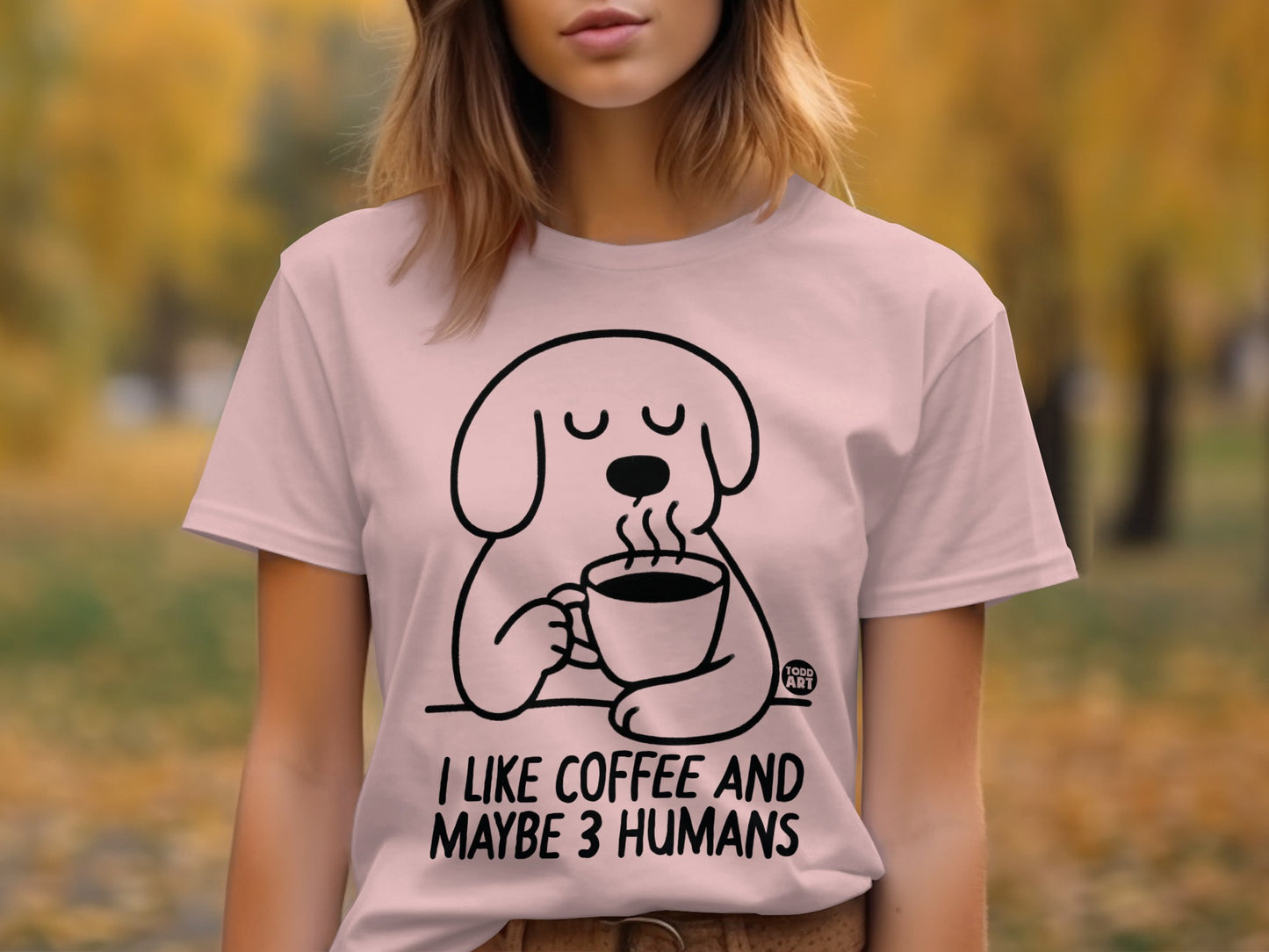 I Like Coffee And Maybe 3 Humans T-Shirt product type