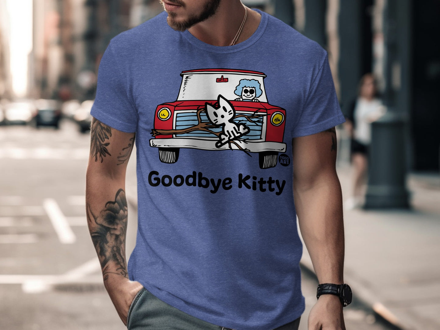 Goodbye Kitty Graphic T-Shirt Casual Streetwear Top