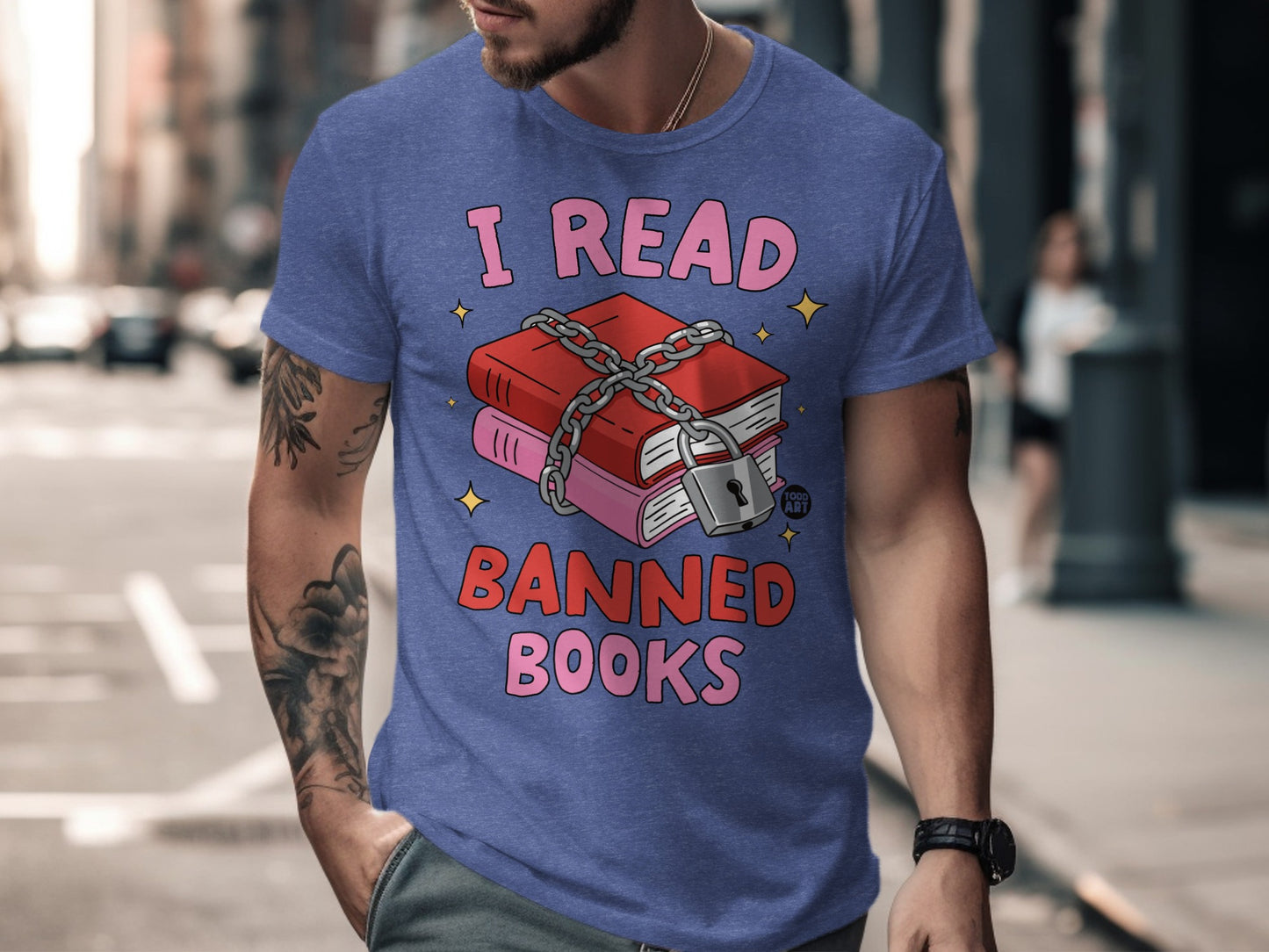I Read Banned Books Graphic Tee Inspirational Product