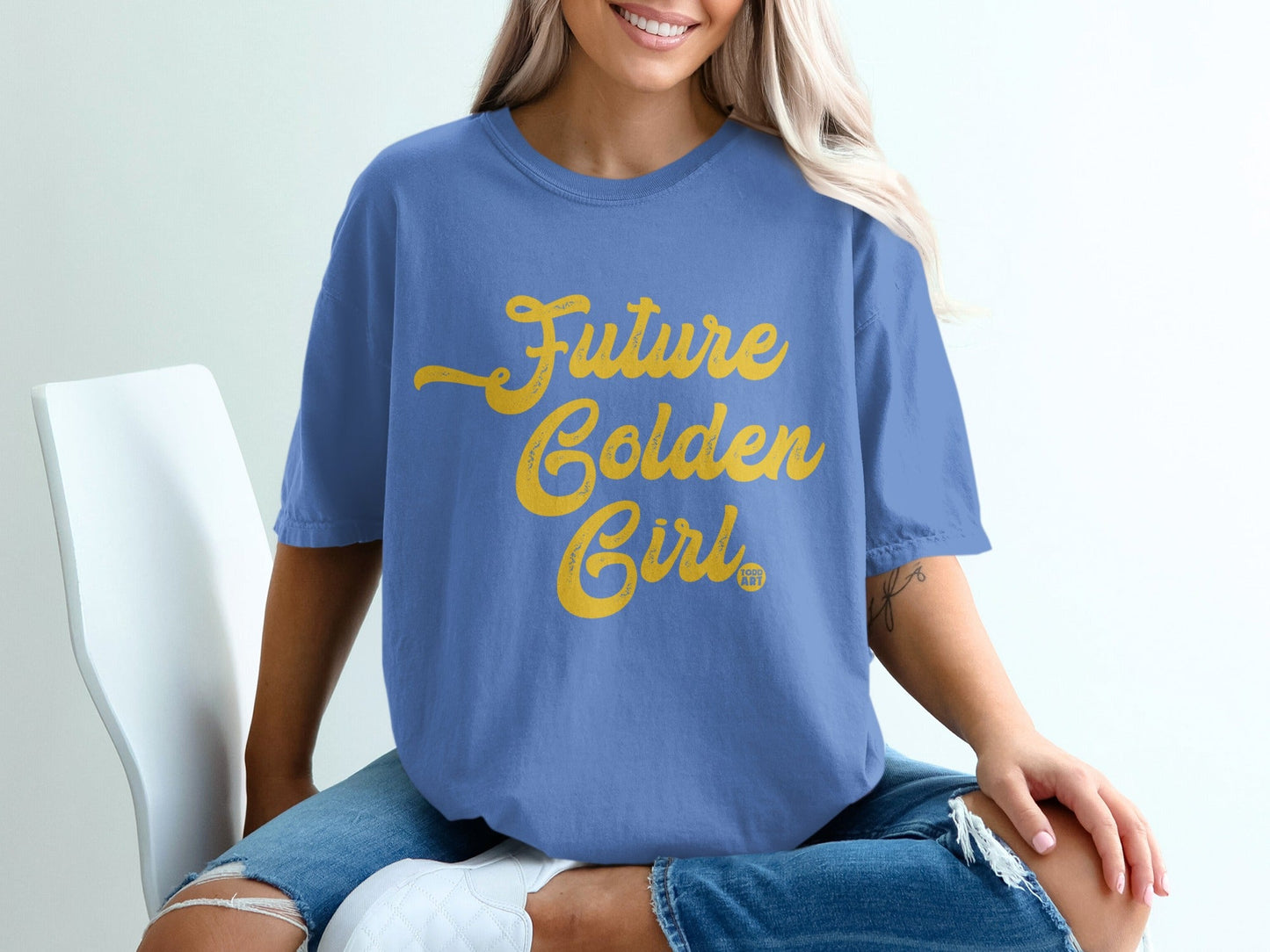 Future Golden Girl Graphic Casual T-Shirt