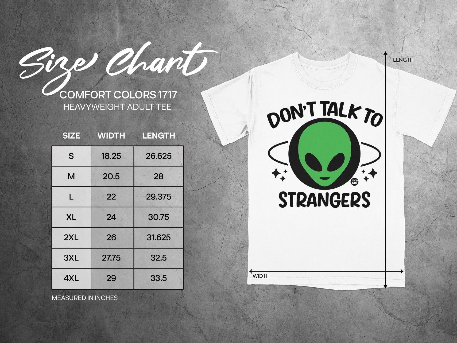 Don't Talk to Strangers Alien T-Shirt for Adults