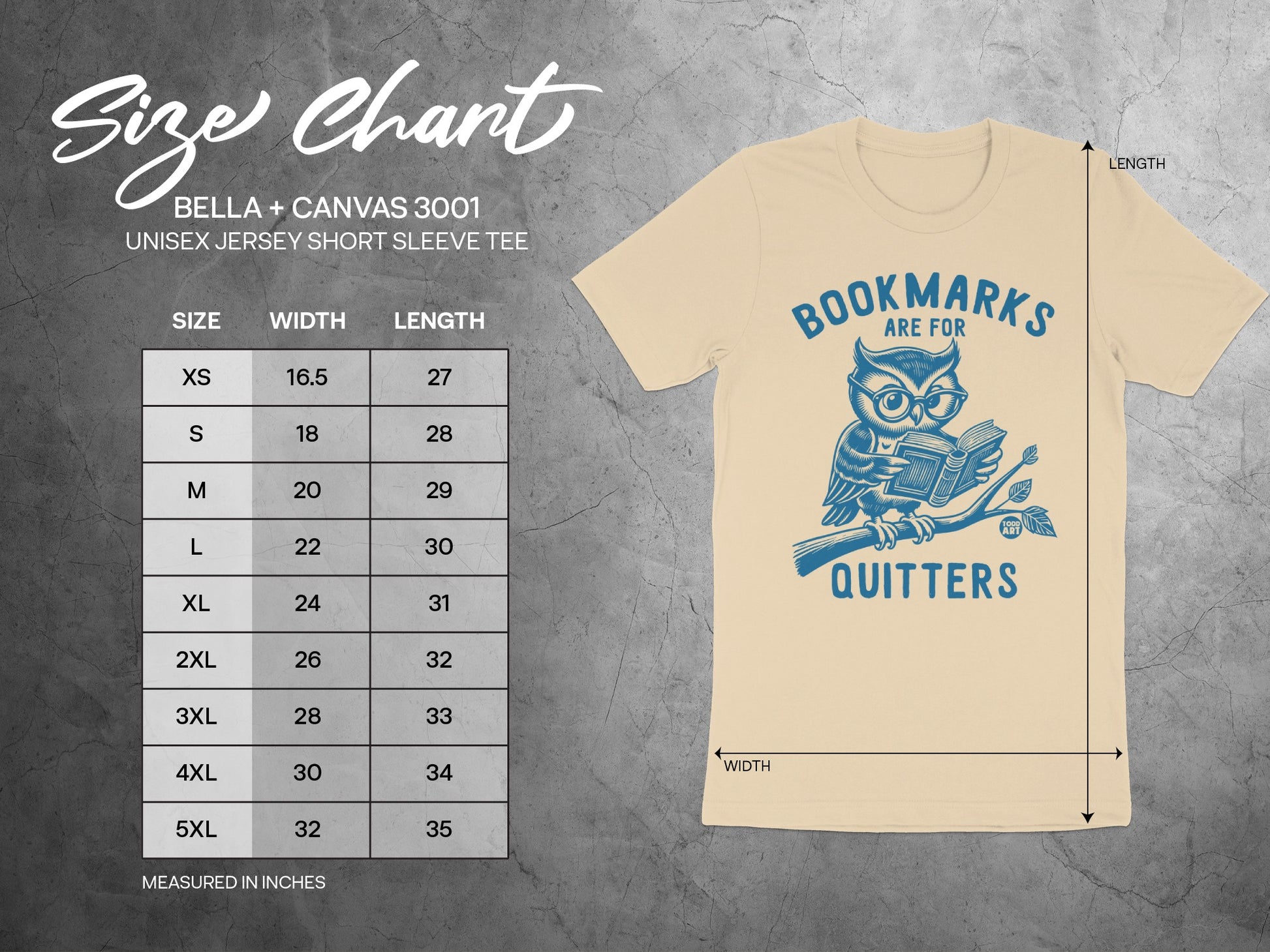 Bookmarks Are For Quitters Owl Unisex Jersey Short Sleeve Tee