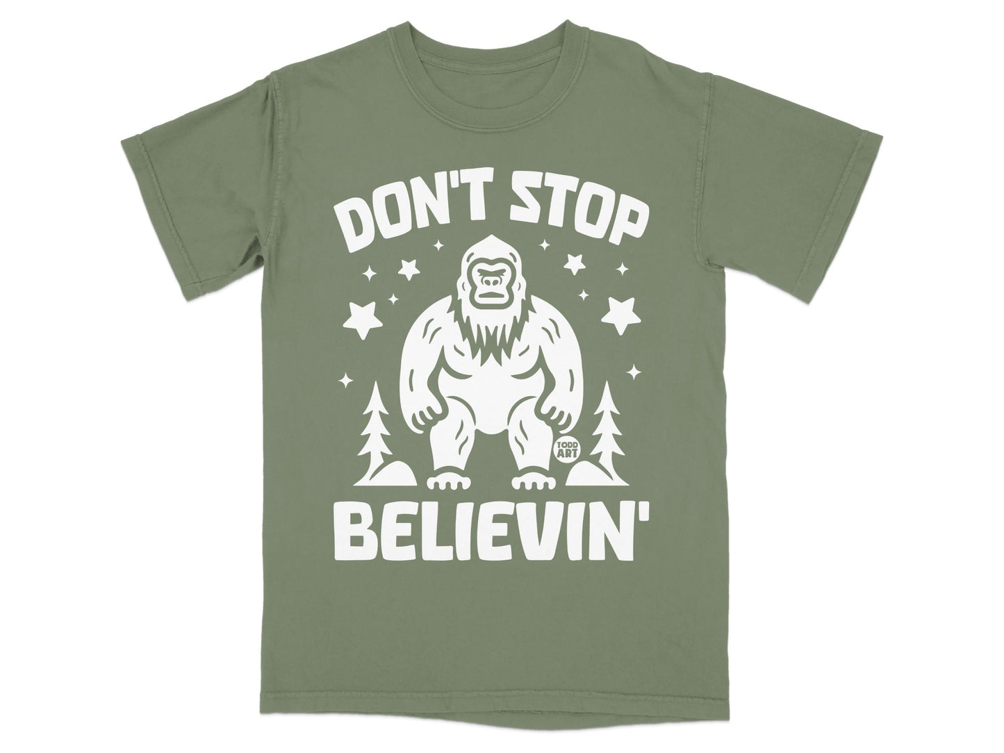 Don't Stop Believin' Gorilla and Stars Design Shirt