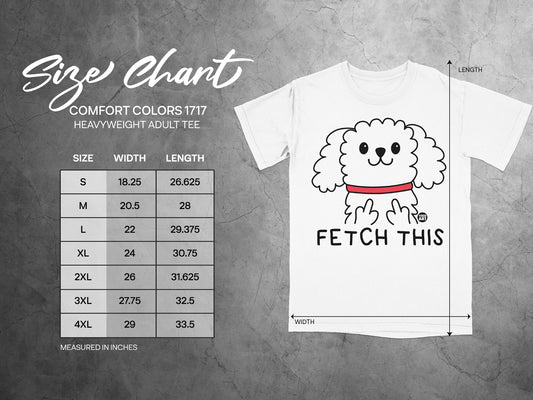 Fetch This Funny Dog Graphic Heavyweight Adult Tee