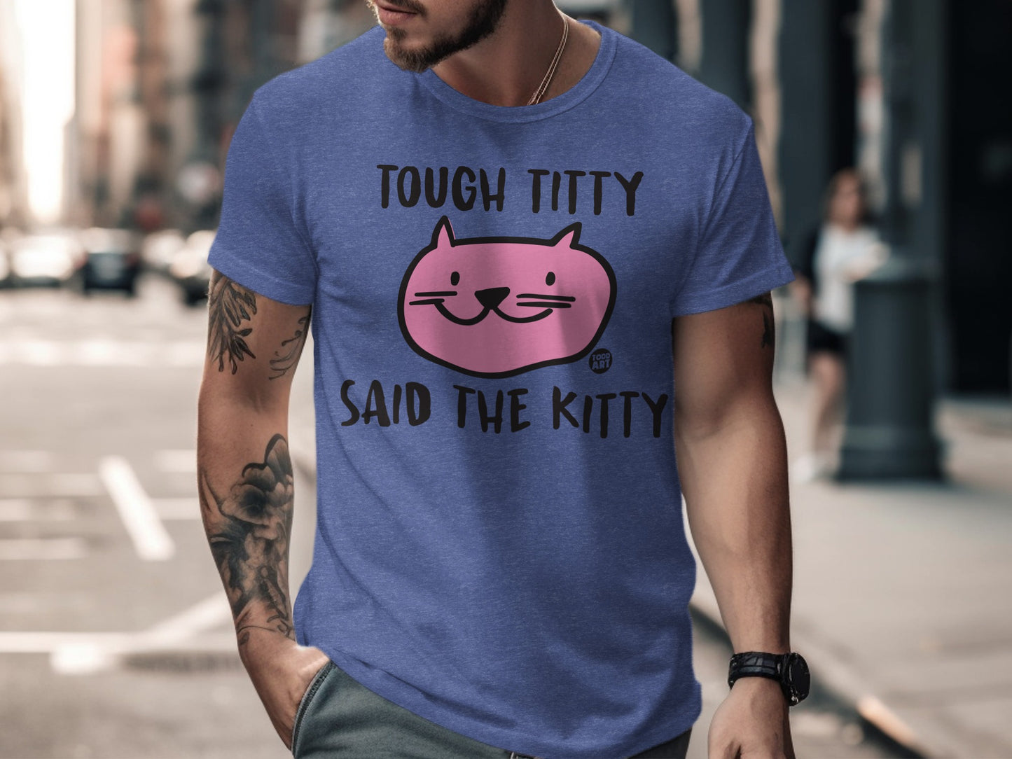 Tough Titty Said The Kitty Graphic T-Shirt