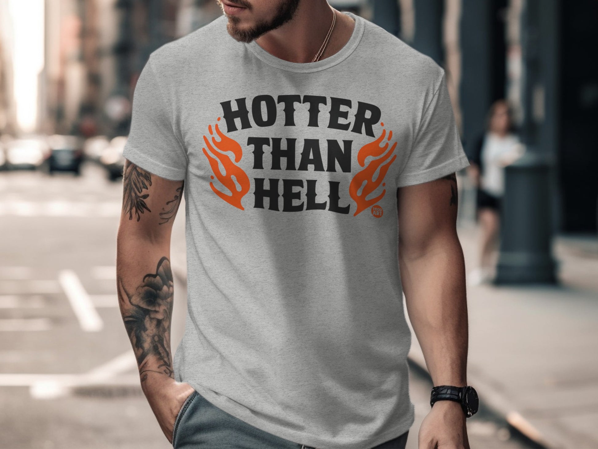 Hotter Than Hell Graphic Tee for Casual Streetwear