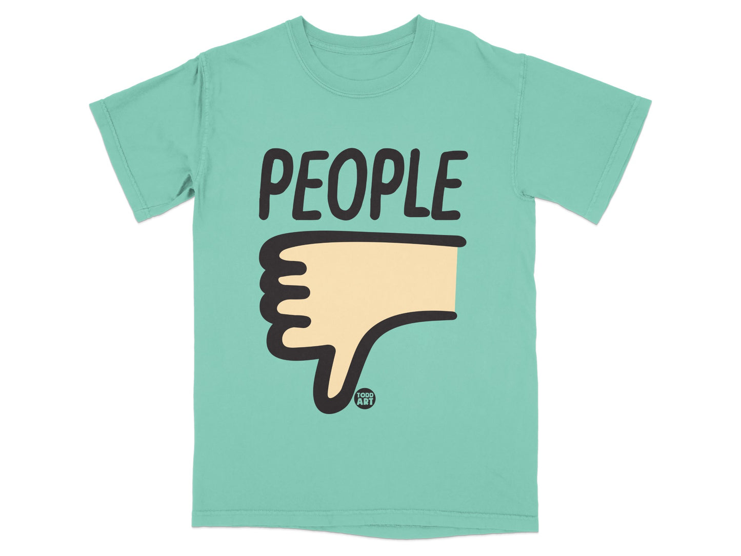 'PEOPLE' Dislike Hand Gesture Teal Product Type