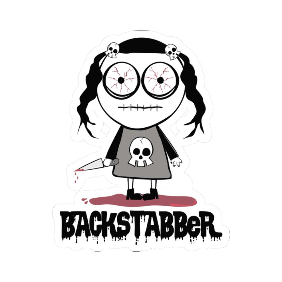 Backstabber Todd Art Sticker