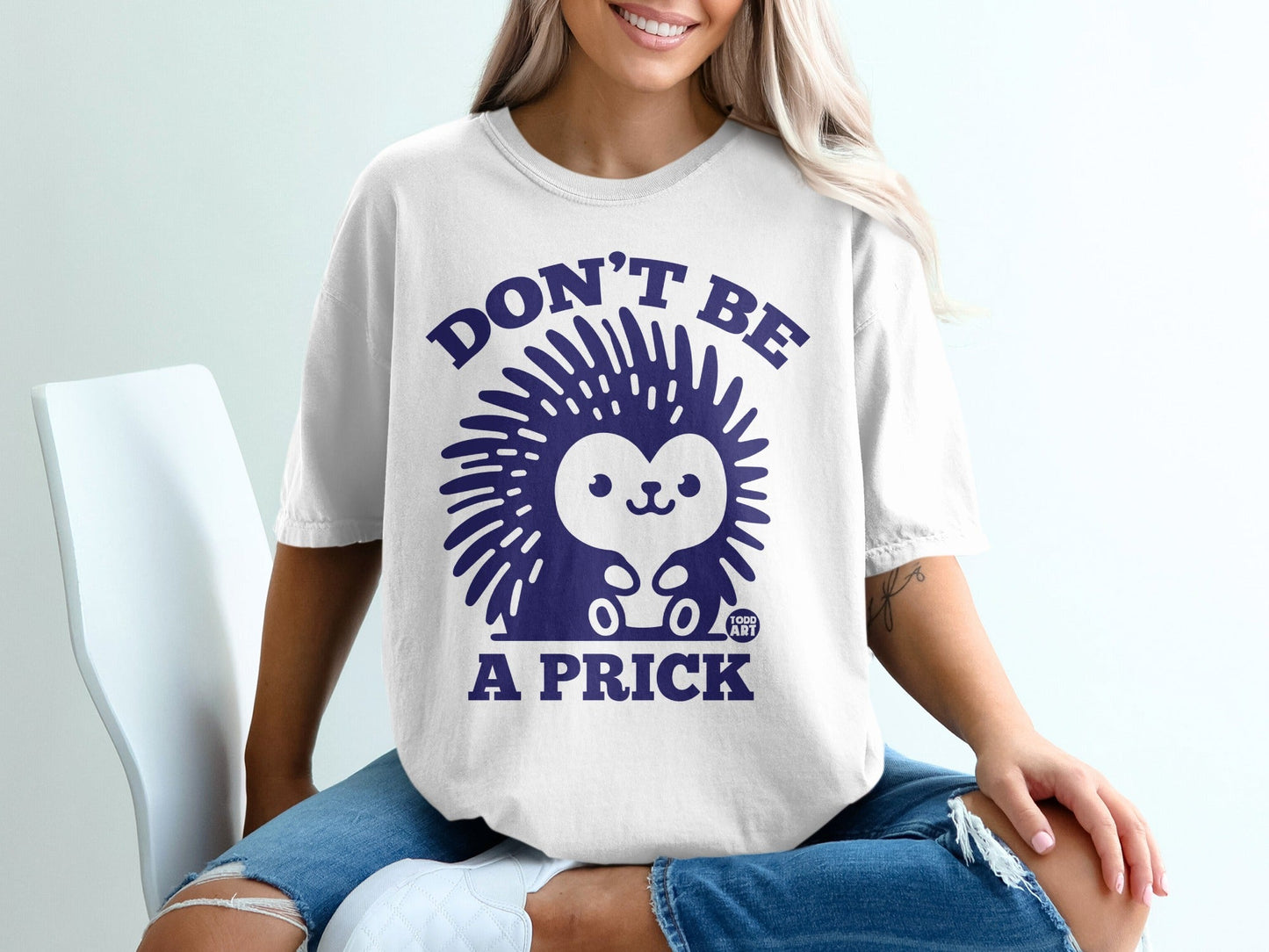 Don't Be A Prick Porcupine Graphic T-Shirt