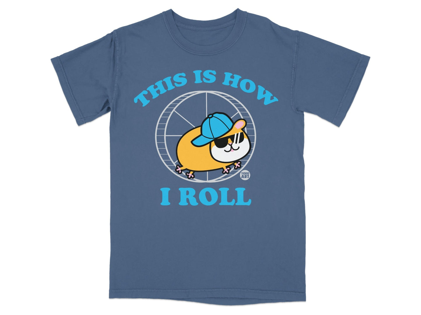 This Is How I Roll Cute Hamster Graphic T-Shirt