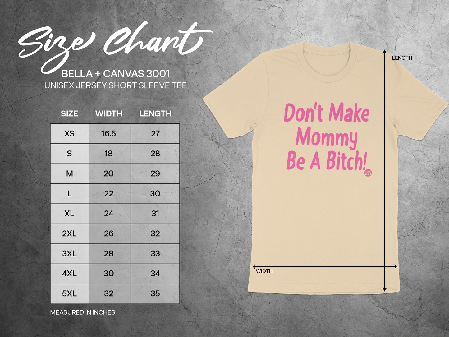 Don't Make Mommy Be A Bitch Unisex Jersey product type
