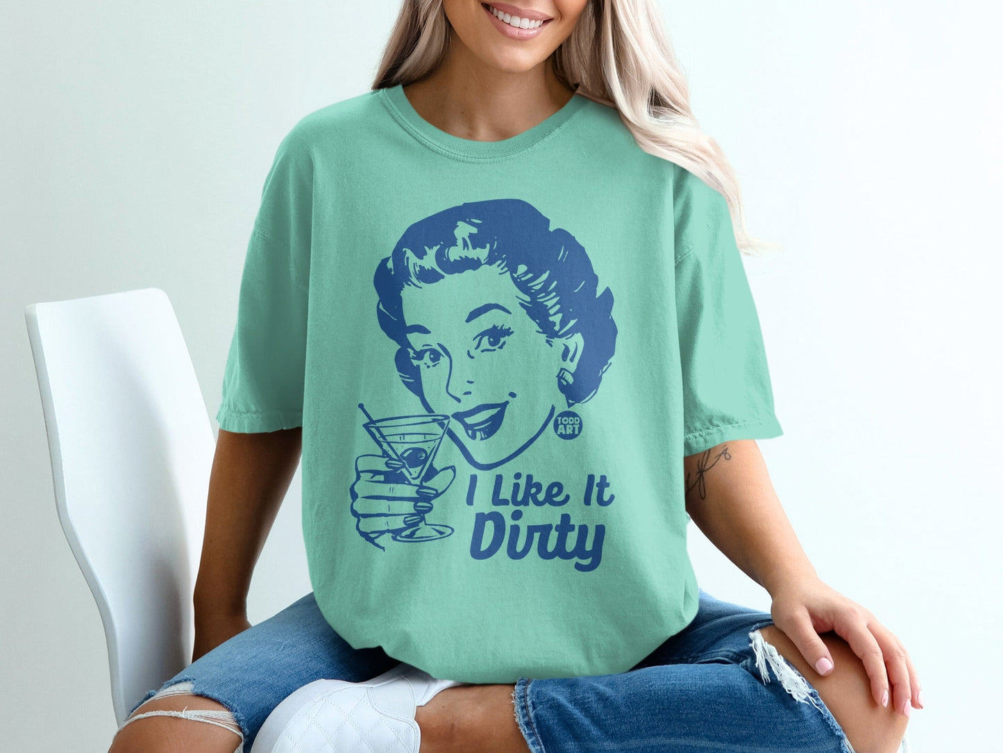 I Like It Dirty Retro Style Graphic Tees Apparel