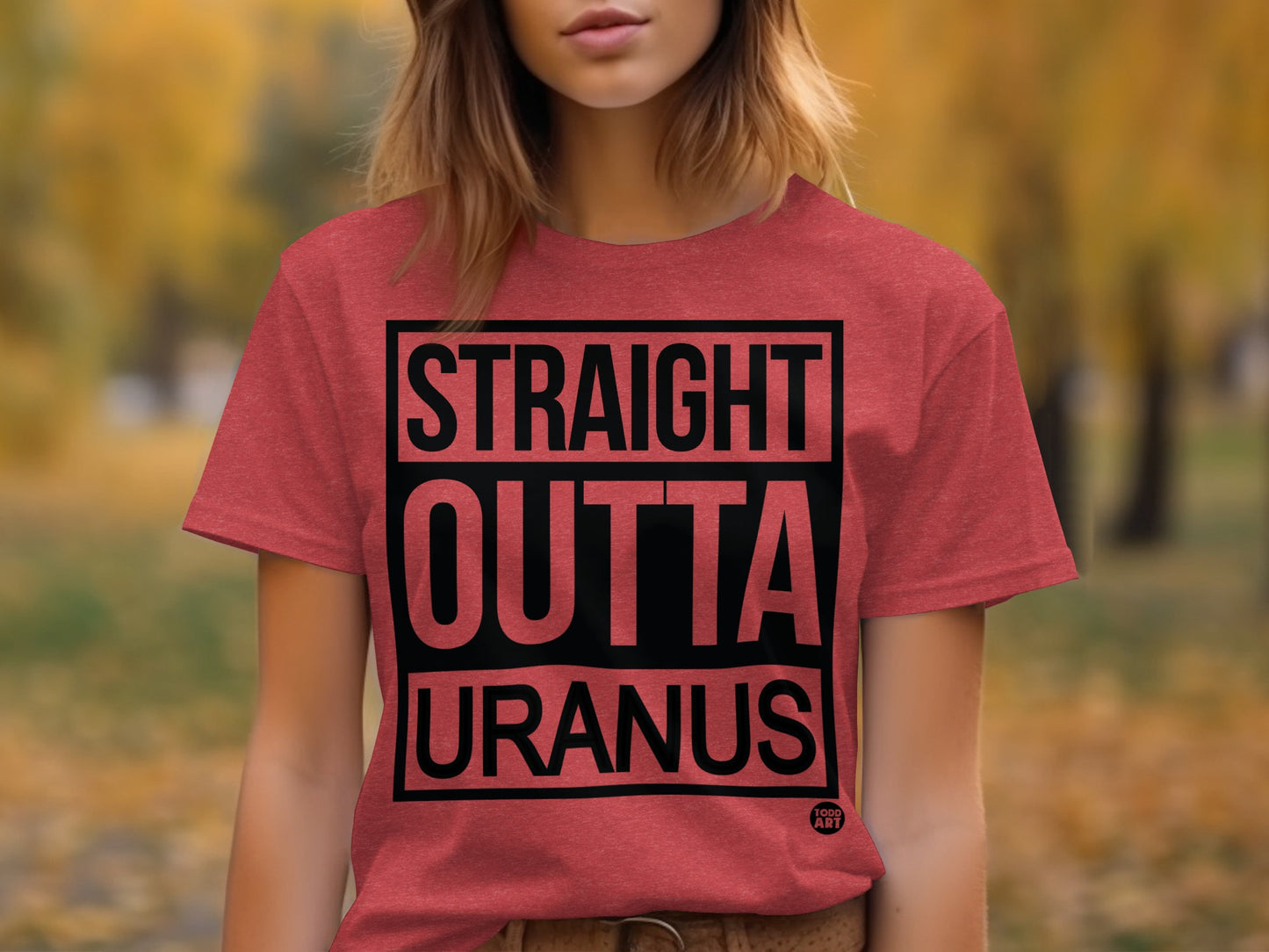 Straight Outta Uranus Graphic T-shirt