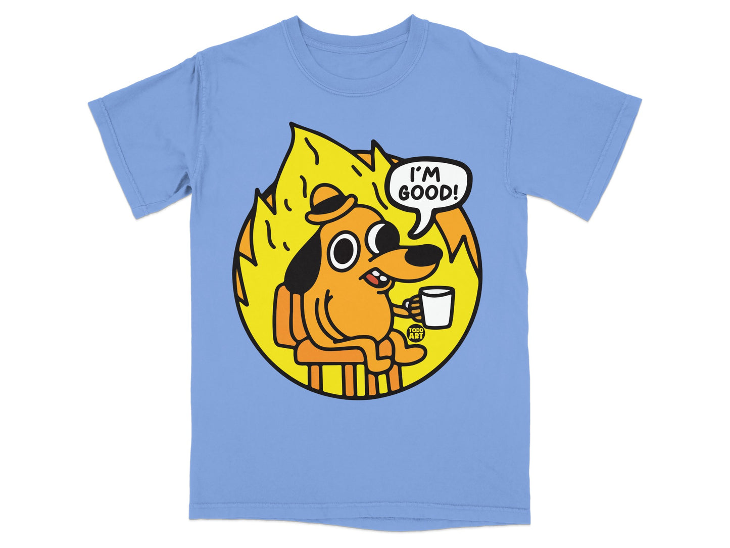 I'm Good Cartoon Dog Meme T-Shirt Apparel Product