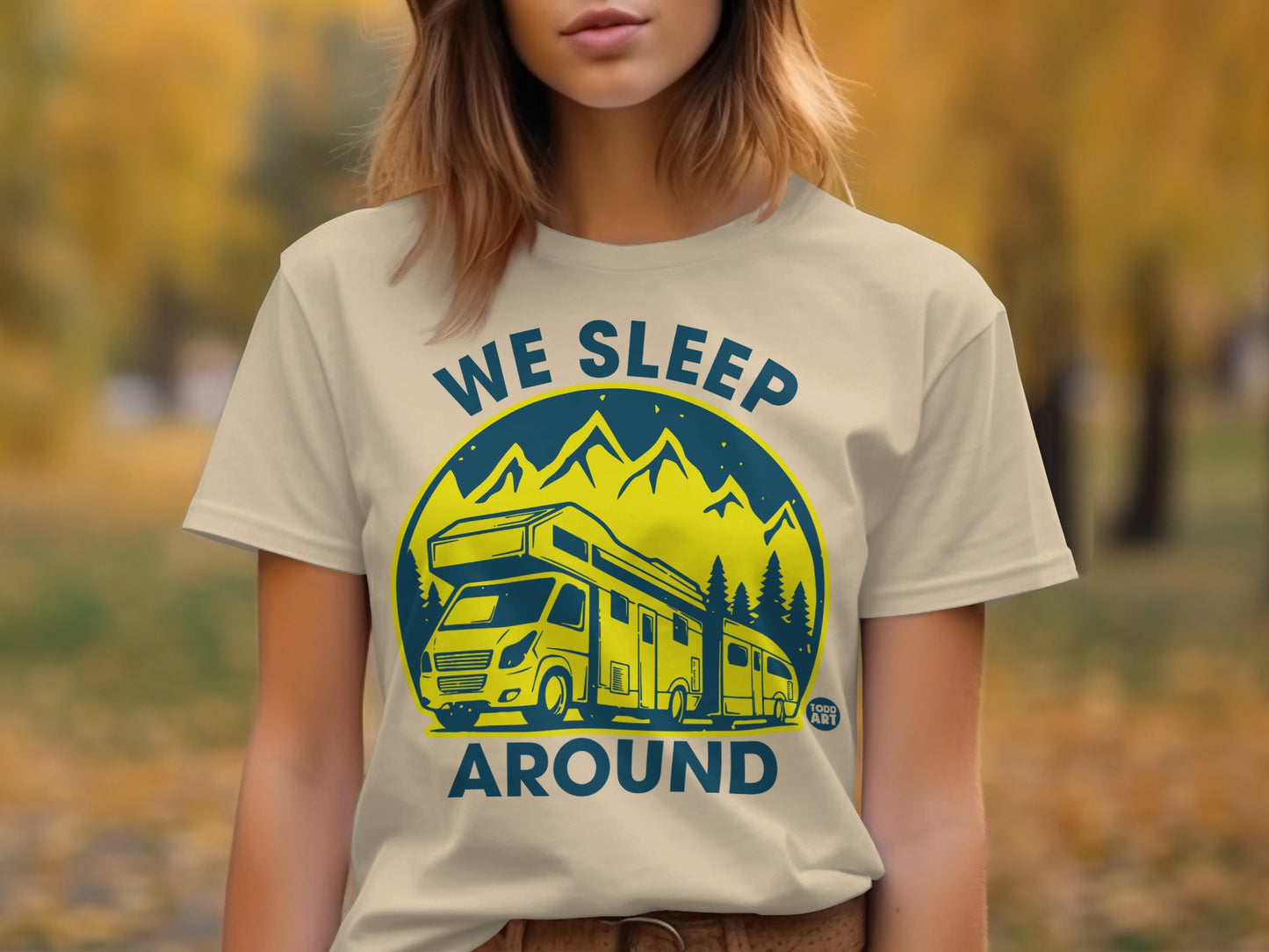 We Sleep Around Camper Graphic Tee product