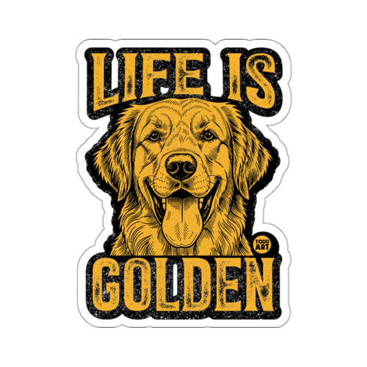 Life is Golden Dog Sticker for Dog Lovers
