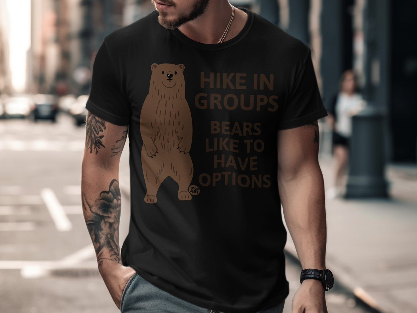 Hike in Groups Bears Like to Have Options T-Shirt