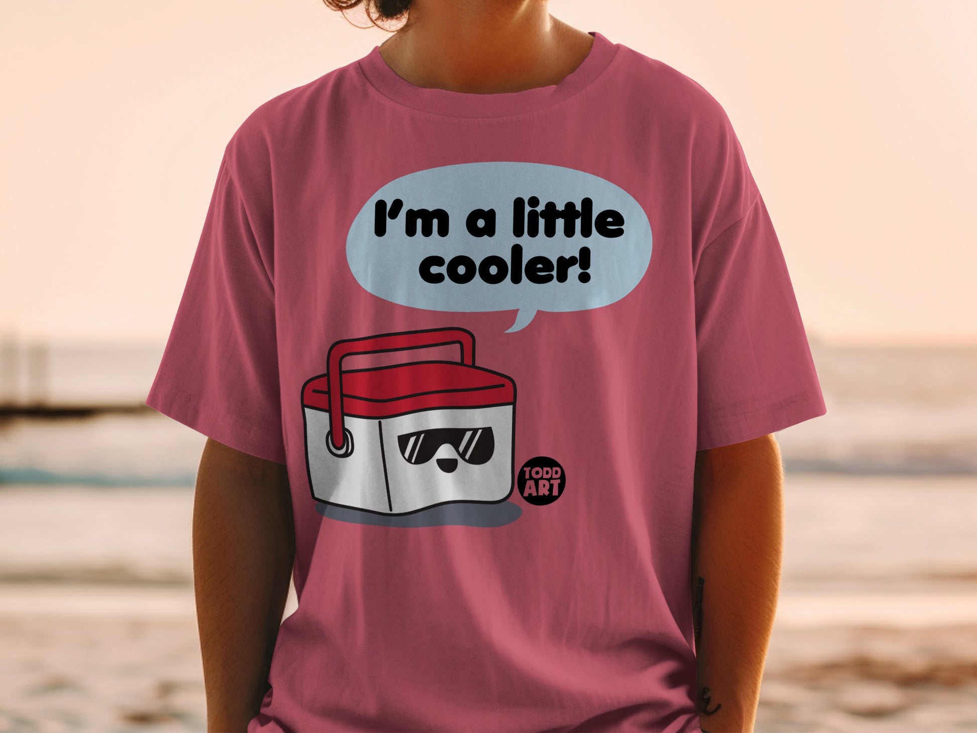 I'm a little cooler! Smiling Cooler Character T-Shirt