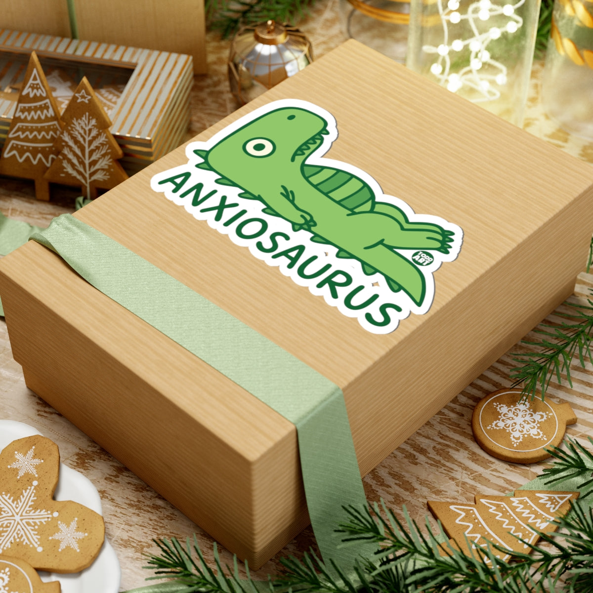 Anxiosaurus Todd Art Sticker